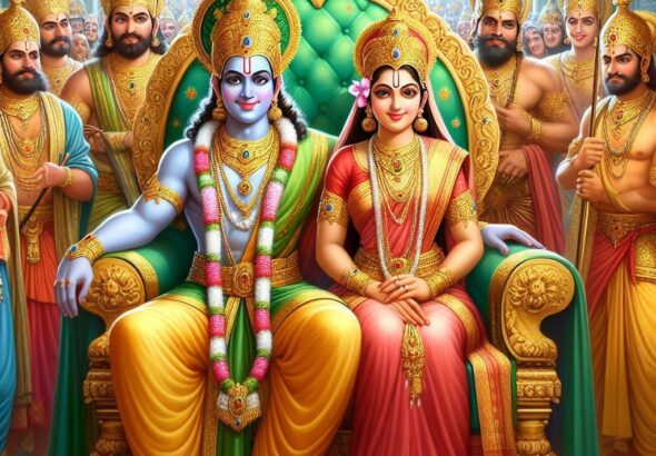 Bhagwan Ram with Mata Sita